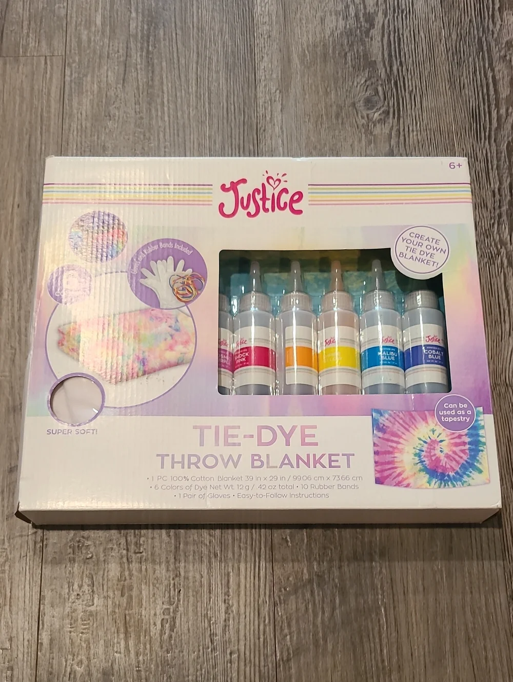 Justice DIY Throw Blanket TIE-DYE KIT